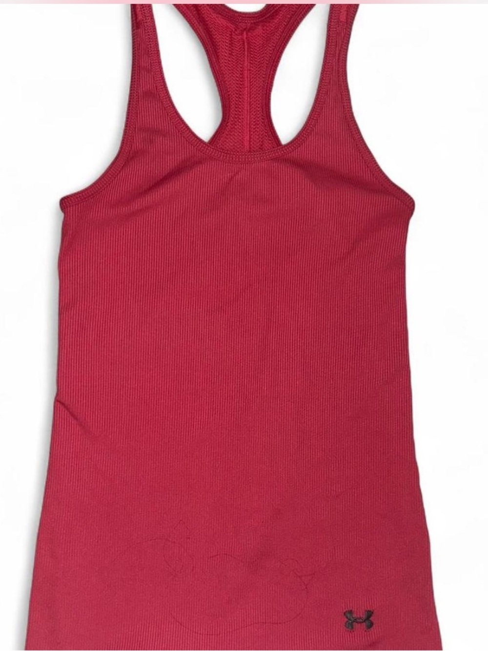 Under Armour Women's Ribbed Racerback Tank - Dark Red
